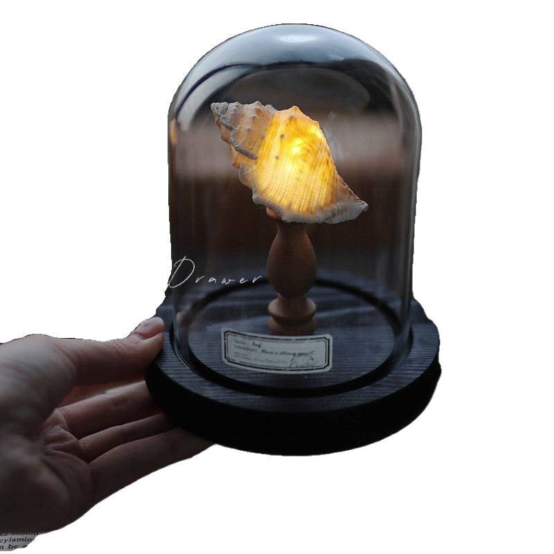 Ocean Island Retro Shell Sea Urchin Conch Lamp Night Light Ornaments Handmade DIY Material Package Mid-Autumn Festival Gift