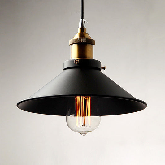 Loft Nordic Simple American Industrial Style Country Warehouse Retro Creative Bar Restaurant Single Head Small Black Dress Chandelier