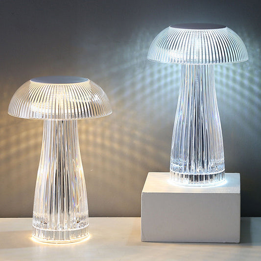 Creative Table Lamp Net Red Rose Crystal Table Lamp Light Luxury Atmosphere Lamp Pat Lamp Advanced Sense Charging Nightlight